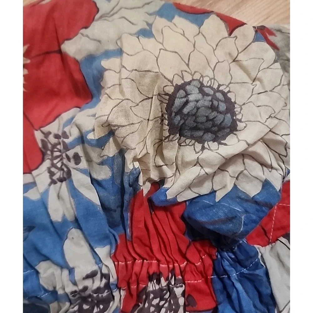 VTG Handmade Ladies Bonnet Sun Hat Floral Gingham Antique Prarie Grannycore